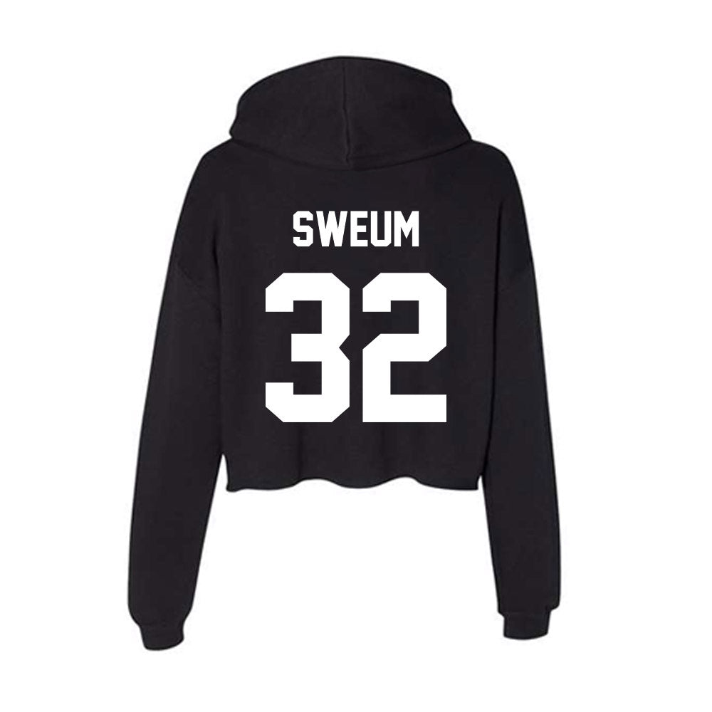 Gonzaga - NCAA Baseball : Karsten Sweum - Women's Crop Fleece Hoodie-1