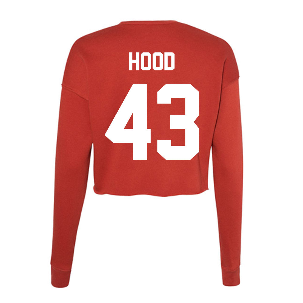 Gonzaga - NCAA Baseball : Landon Hood - Women's Cropped Crew Fleece-1