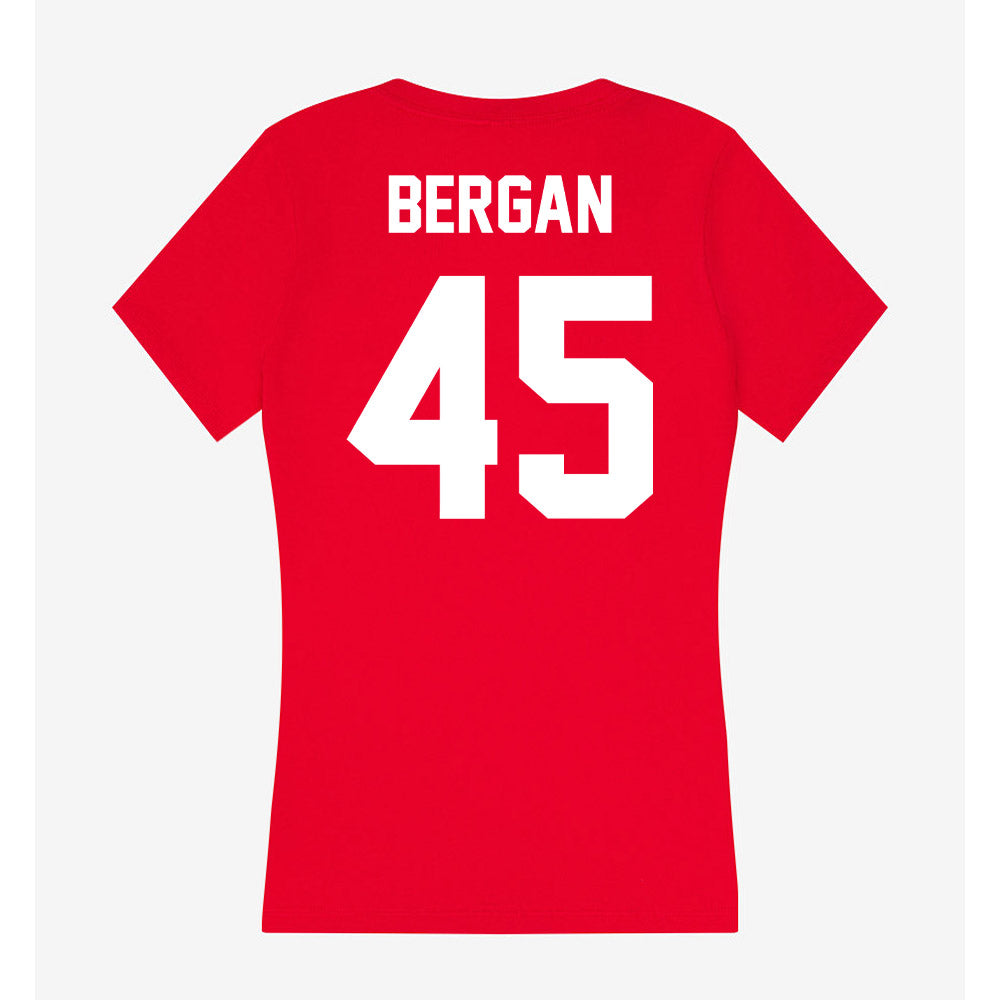 Gonzaga - NCAA Baseball : Ethan Bergan - Women's V-Neck T-Shirt-1
