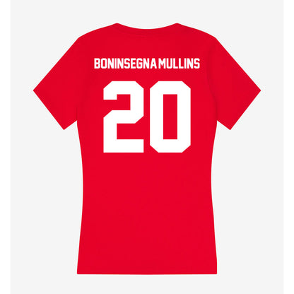 Gonzaga - NCAA Women's Soccer : Harper Boninsegna-Mullins - Women's V-Neck T-Shirt-1
