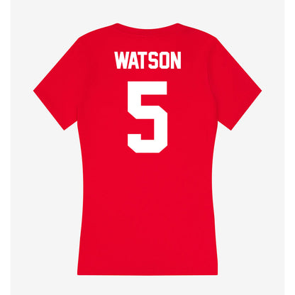 Gonzaga - NCAA Men's Soccer : Terry Watson - Women's V-Neck T-Shirt-1