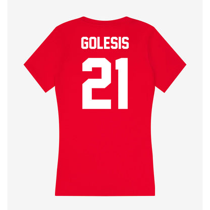 Gonzaga - NCAA Men's Soccer : Nico Golesis - Women's V-Neck T-Shirt-1