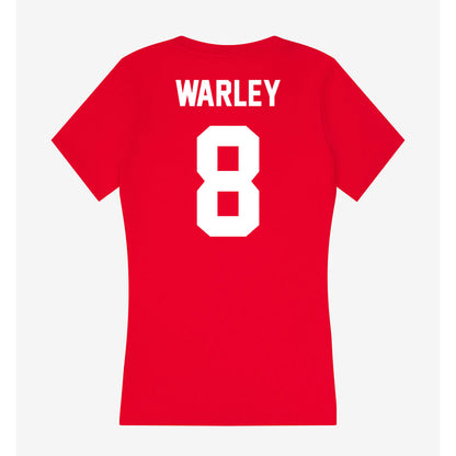 Gonzaga - NCAA Men's Basketball : Jalen Warley - Women's V-Neck T-Shirt-1