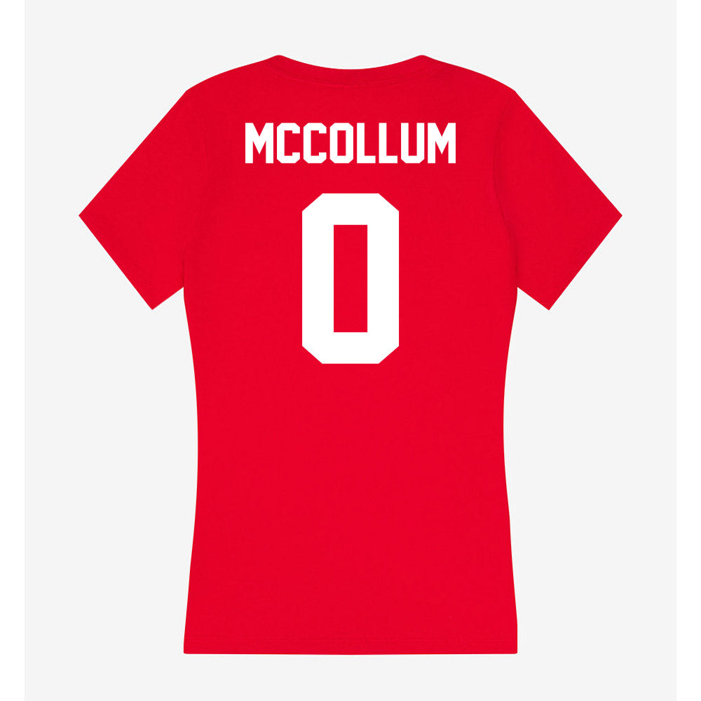 Gonzaga - NCAA Women's Soccer : Michaela McCollum - Women's V-Neck T-Shirt-1