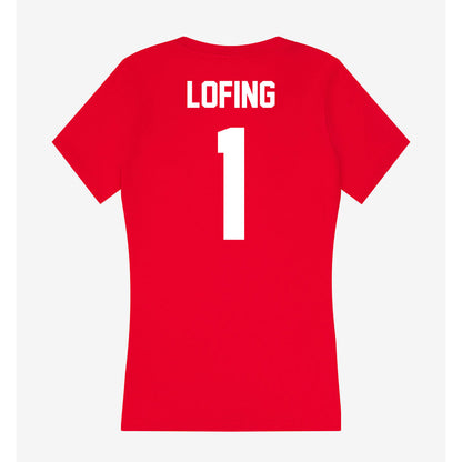 Gonzaga - NCAA Women's Basketball : Paige Lofing - Women's V-Neck T-Shirt-1