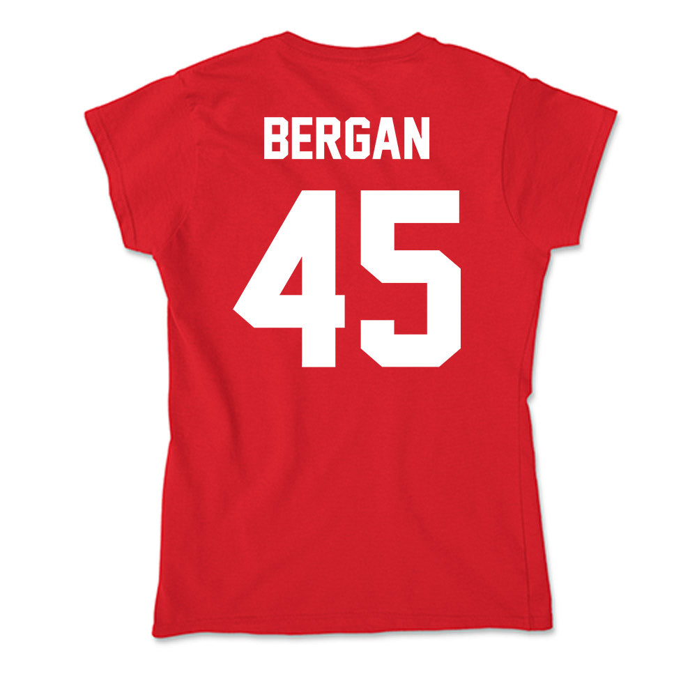 Gonzaga - NCAA Baseball : Ethan Bergan - Soft Style Women’s T-Shirt-1