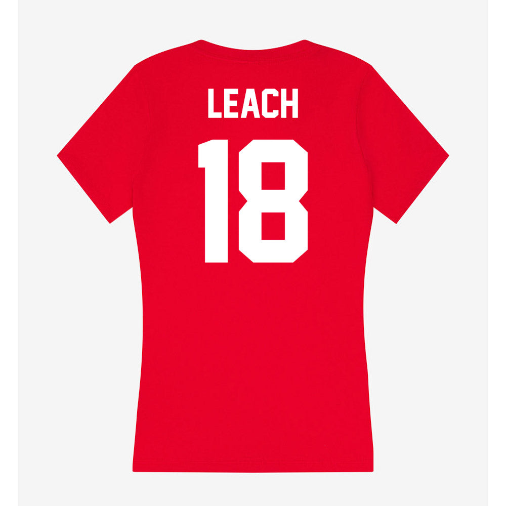 Gonzaga - NCAA Baseball : Bryson Leach - Women's V-Neck T-Shirt-1