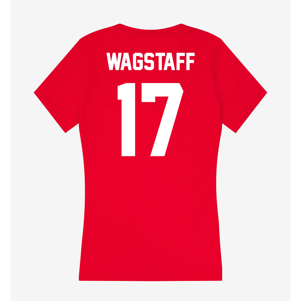 Gonzaga - NCAA Women's Volleyball : Claire Wagstaff - Women's V-Neck T-Shirt-1