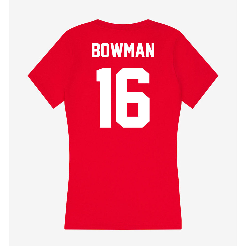Gonzaga - NCAA Baseball : Zach Bowman - Women's V-Neck T-Shirt-1