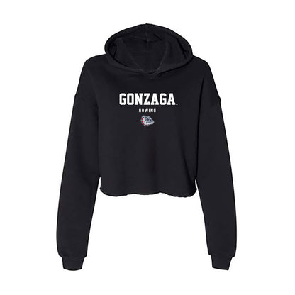 Gonzaga - NCAA Women's Rowing : Diya Varma - Women's Crop Fleece Hoodie-0