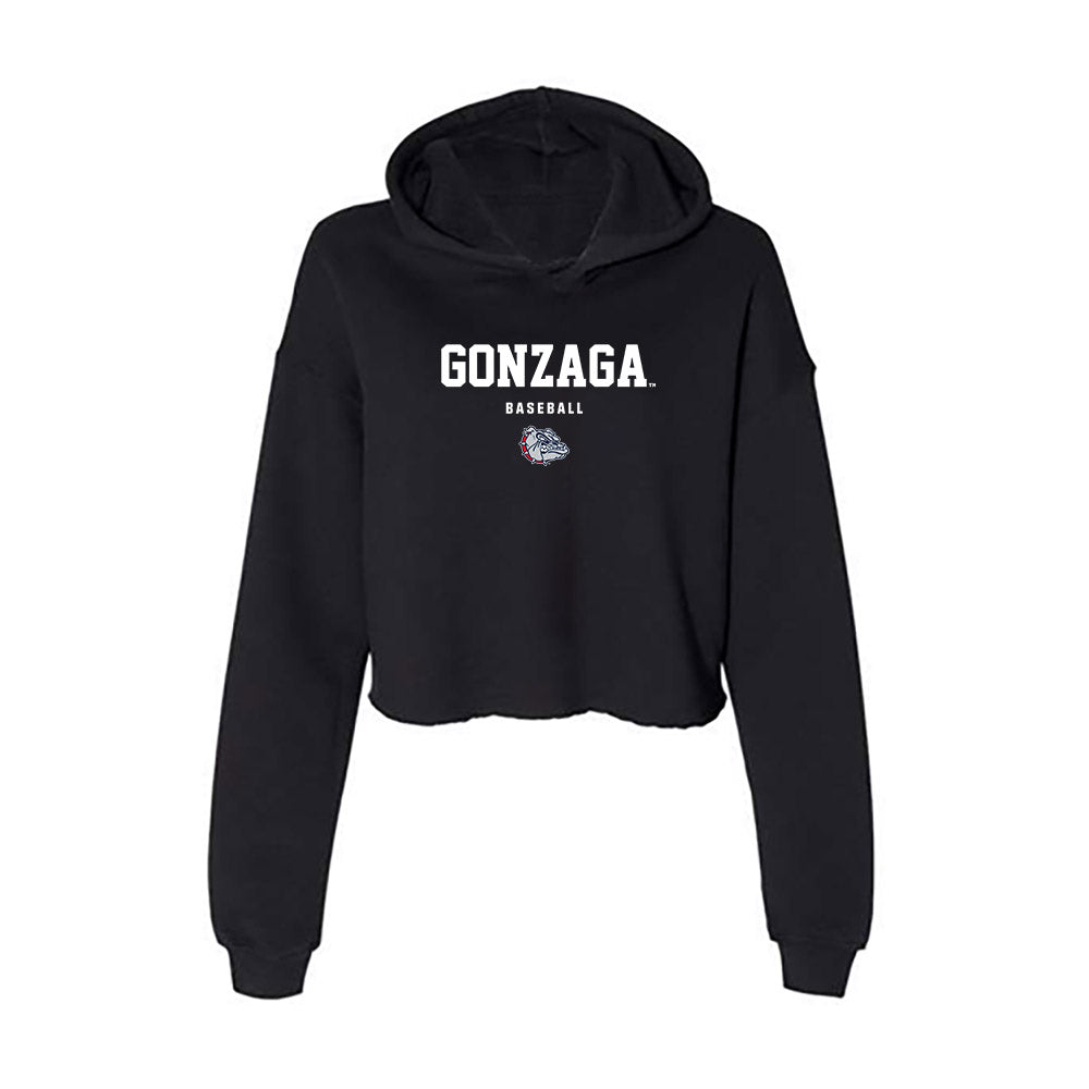 Gonzaga - NCAA Baseball : Karsten Sweum - Women's Crop Fleece Hoodie-0