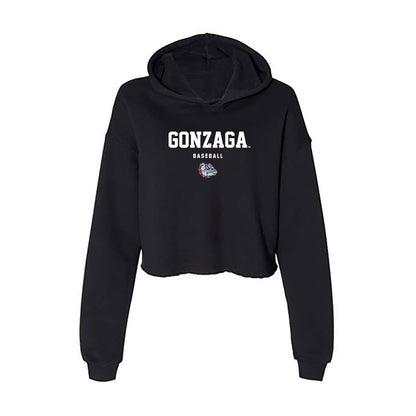Gonzaga - NCAA Baseball : Karsten Sweum - Women's Crop Fleece Hoodie-0