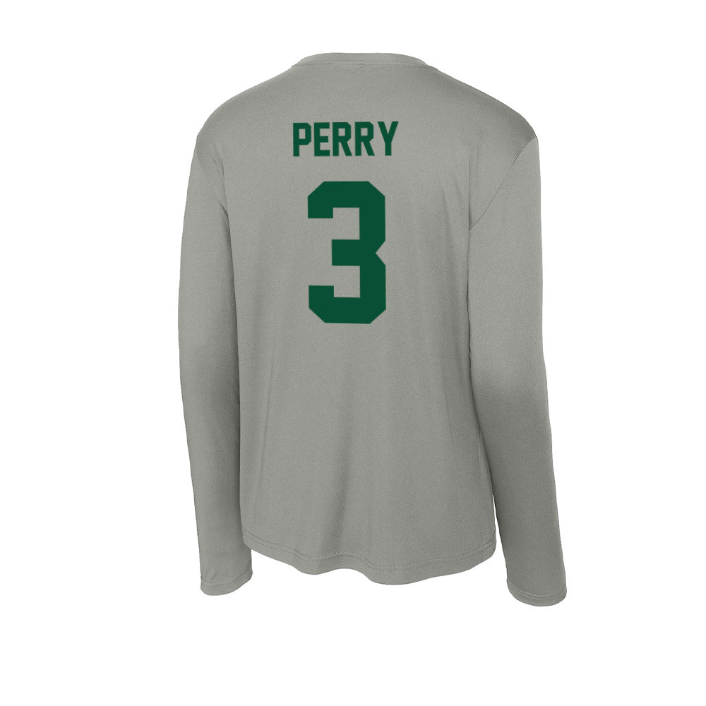 Baylor - NCAA Men's Basketball : Drew Perry - Activewear Long Sleeve T-Shirt-1
