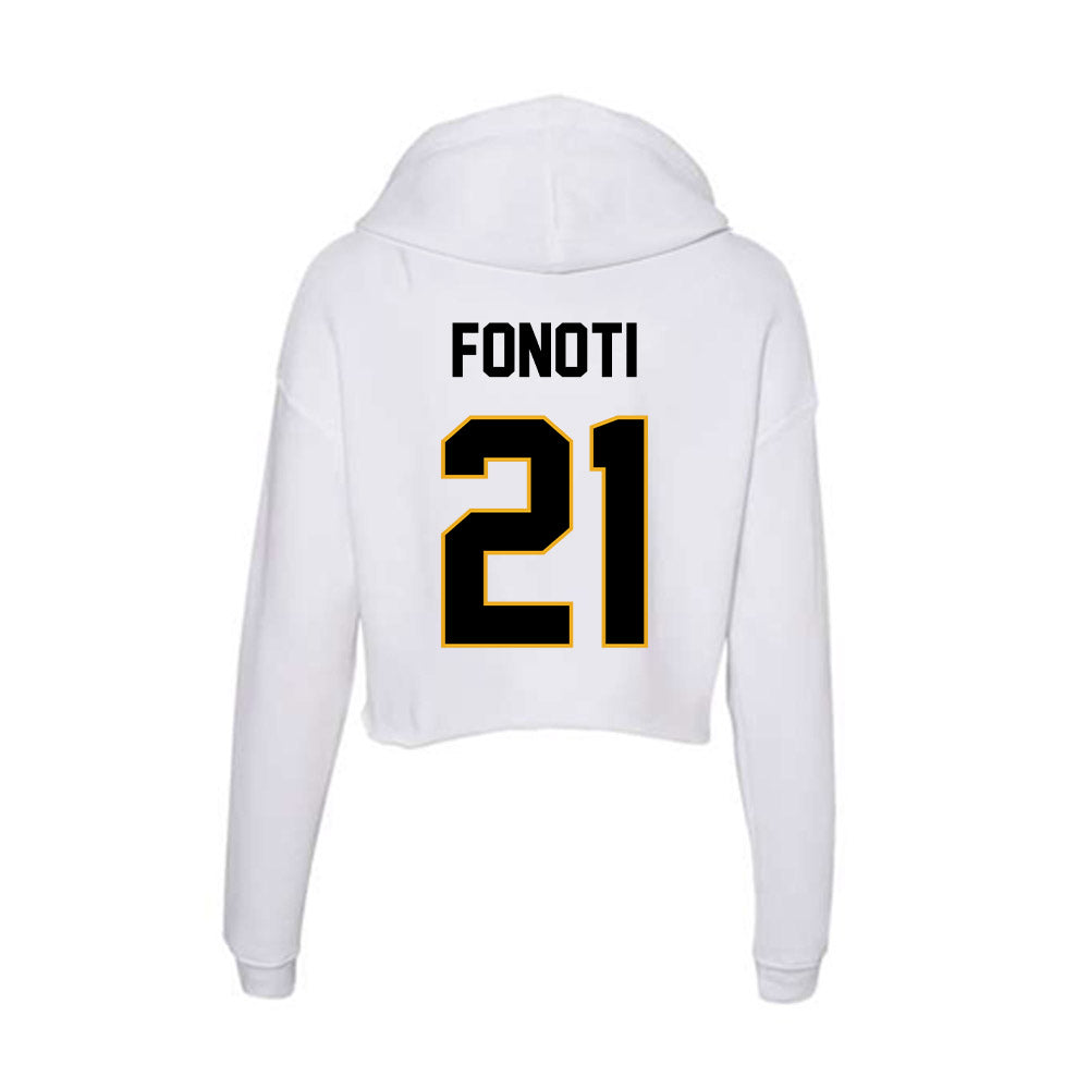 Missouri - NCAA Football : Malae Fonoti - Classic Shersey Women's Crop Fleece Hoodie-1