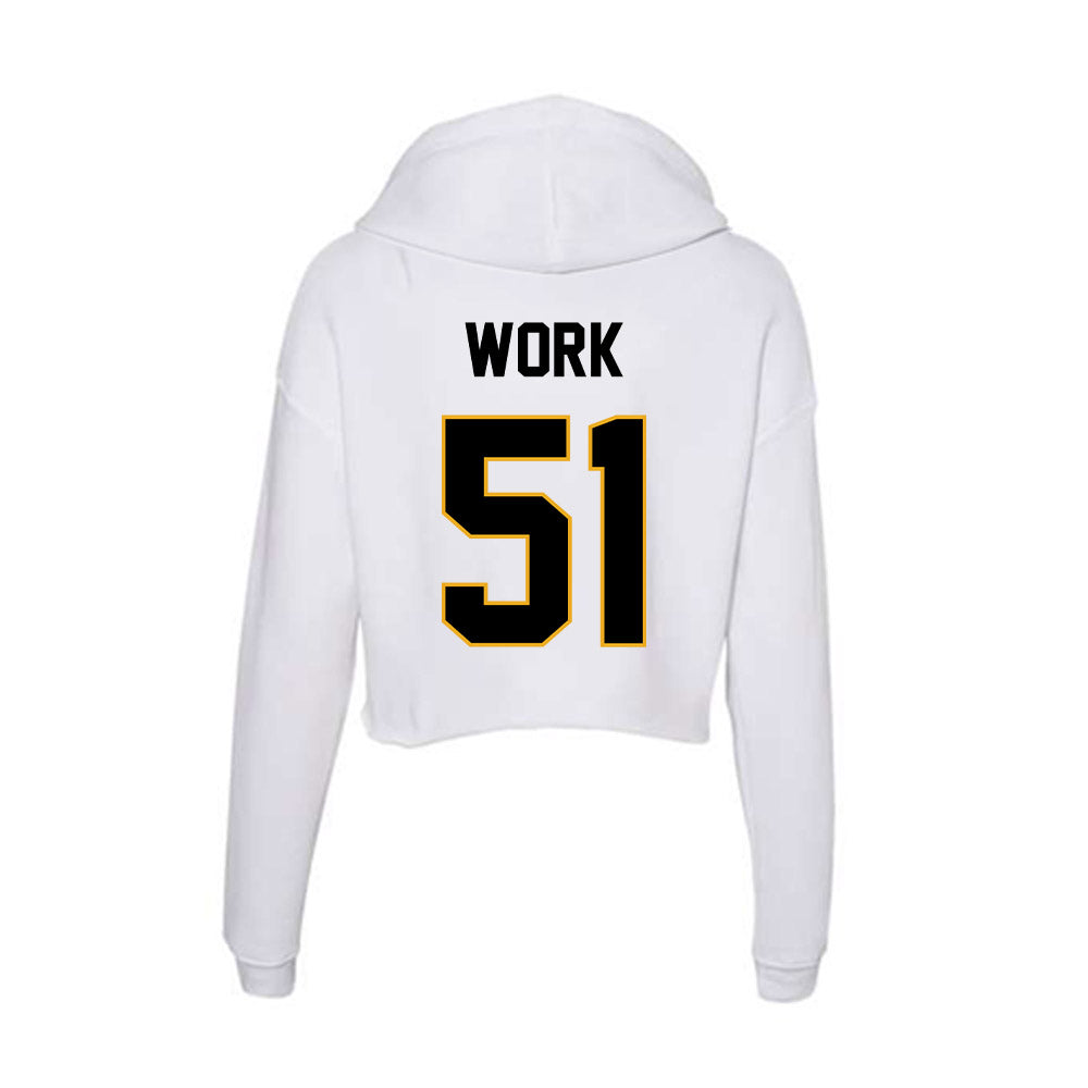 Missouri - NCAA Football : Luke Work - Classic Shersey Women's Crop Fleece Hooded Sweatshirt-1