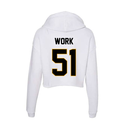 Missouri - NCAA Football : Luke Work - Classic Shersey Women's Crop Fleece Hooded Sweatshirt-1
