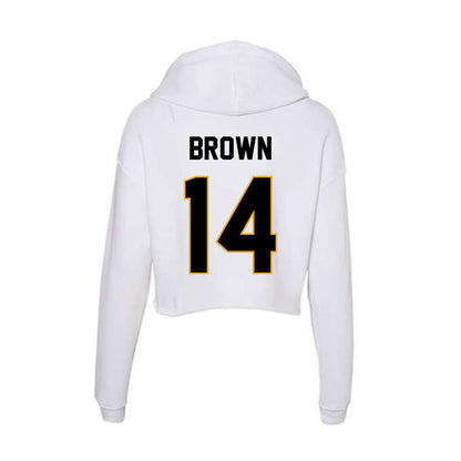 Missouri - NCAA Football : Brett Brown - Classic Shersey Women's Crop Fleece Hoodie-1