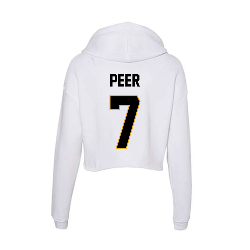 Missouri - NCAA Baseball : Kaden Peer - Women's Crop Fleece Hoodie-1
