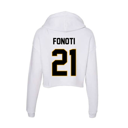 Missouri - NCAA Football : Malae Fonoti - Classic Shersey Women's Crop Fleece Hoodie-1