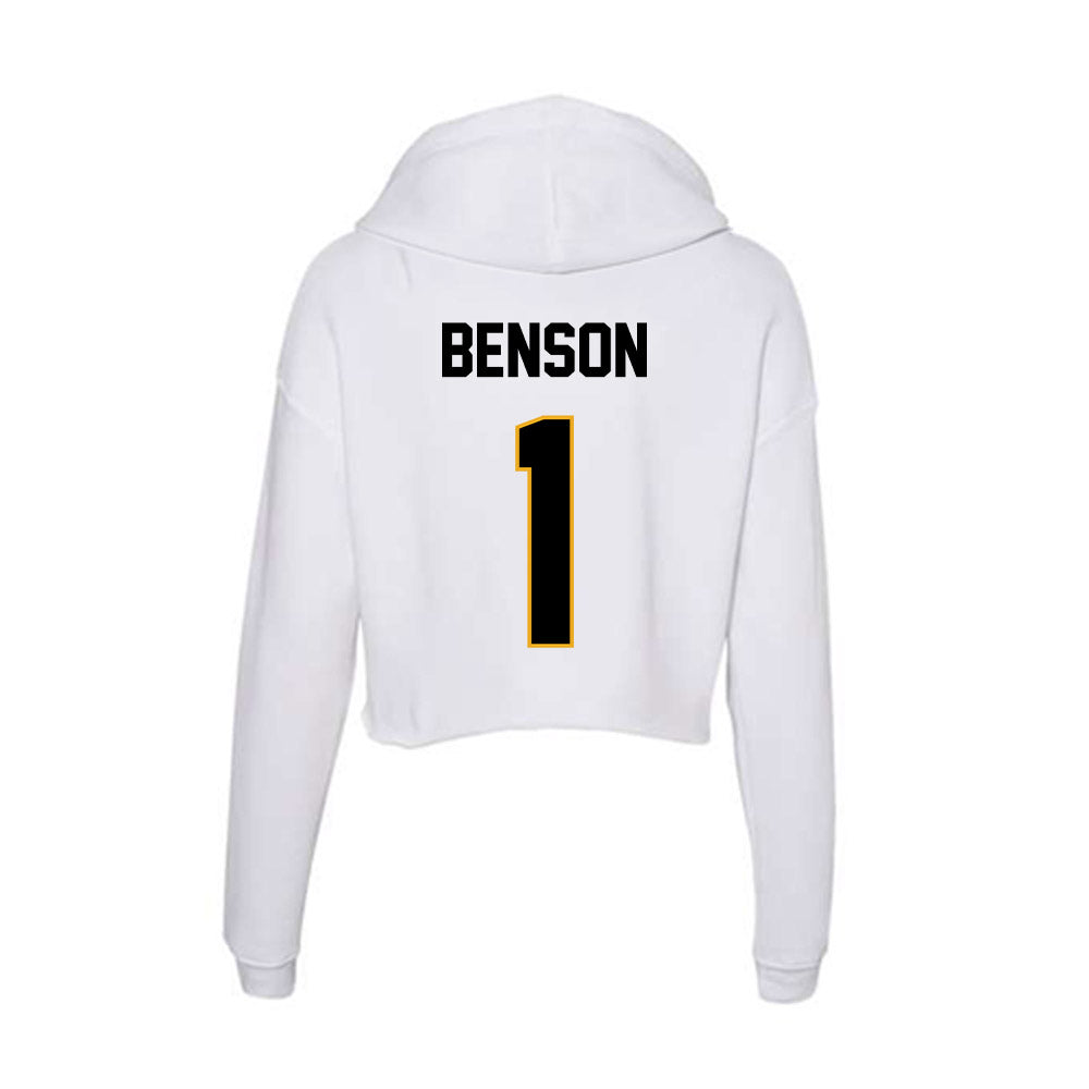 Missouri - NCAA Baseball : Cameron Benson - Women's Crop Fleece Hoodie-1