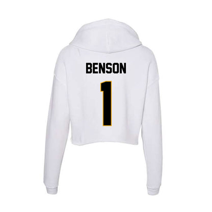 Missouri - NCAA Baseball : Cameron Benson - Women's Crop Fleece Hoodie-1