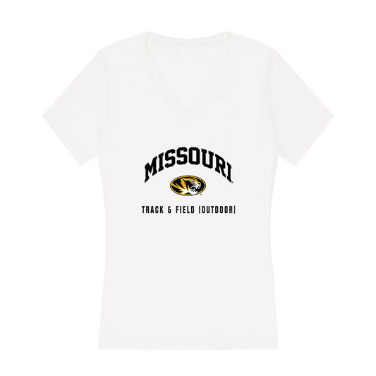 Missouri - NCAA Men's Track & Field : Colby Revord - Women's V-Neck T-Shirt-0