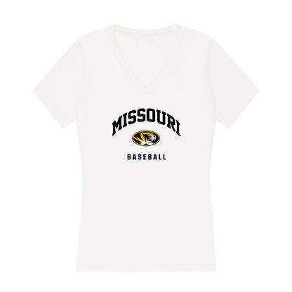 Missouri - NCAA Baseball : Kadden Drew - Women's V-Neck T-Shirt-0