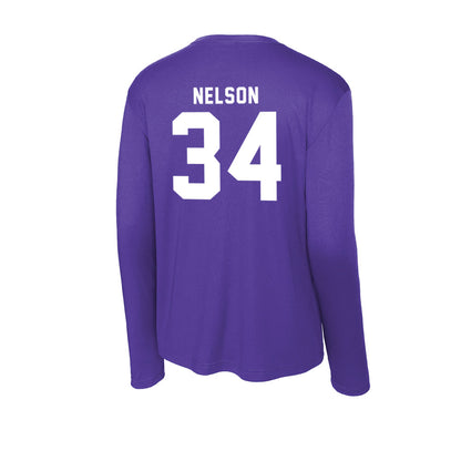 TCU - NCAA Baseball : Cade Nelson - Activewear Long Sleeve T-Shirt-1