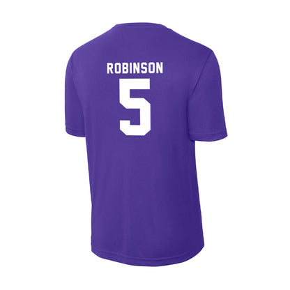 TCU - NCAA Men's Basketball : Micah Robinson - Activewear T-Shirt-1
