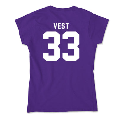 TCU - NCAA Women's Soccer : Grace Vest - Soft Style Women’s T-Shirt-1