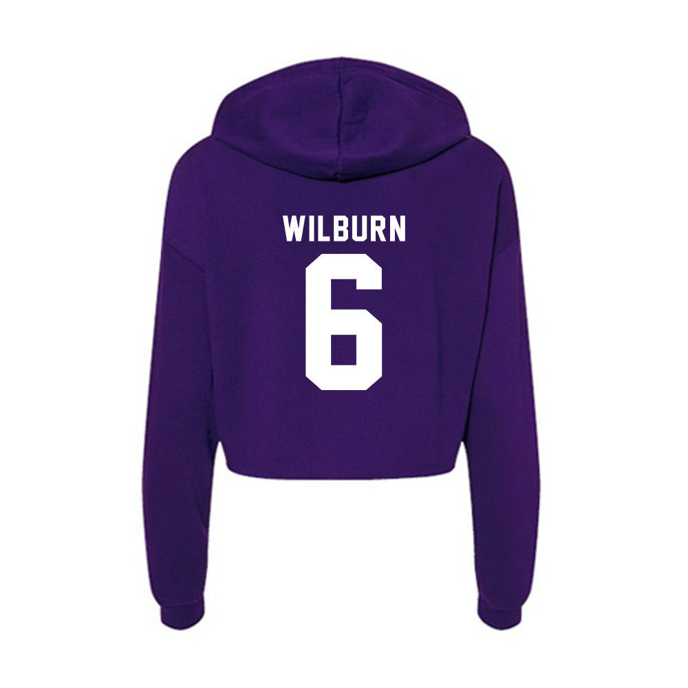TCU - NCAA Women's Volleyball : Reese Wilburn - Women's Crop Fleece Hoodie-1