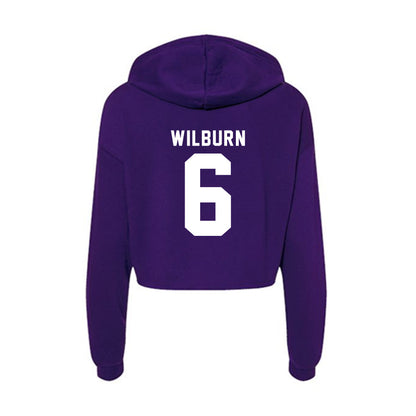 TCU - NCAA Women's Volleyball : Reese Wilburn - Women's Crop Fleece Hoodie-1