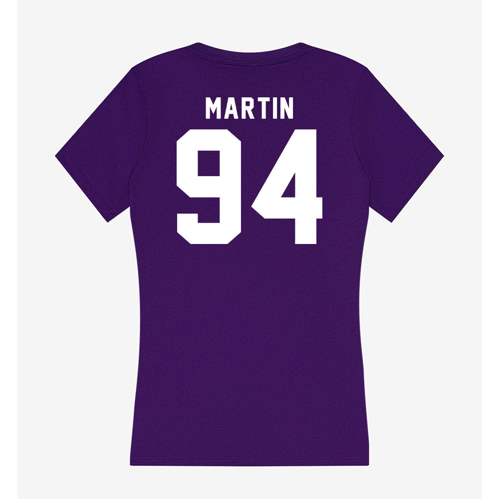 TCU - NCAA Football : Jared Martin - Women's V-Neck T-Shirt-1