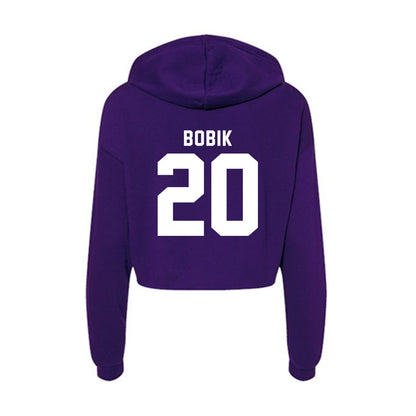 TCU - NCAA Women's Volleyball : Blaykli Bobik - Women's Crop Fleece Hoodie-1