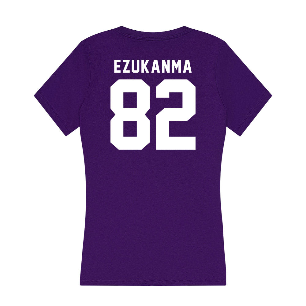 TCU - NCAA Football : Dozie Ezukanma - Women's V-Neck T-Shirt-1