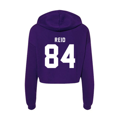 TCU - NCAA Football : Cooper Reid - Women's Crop Fleece Hoodie-1