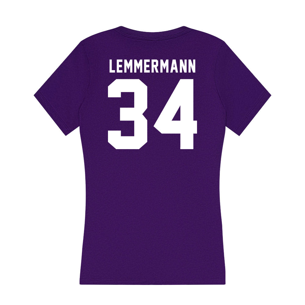 TCU - NCAA Football : Kyle Lemmermann - Women's V-Neck T-Shirt-1