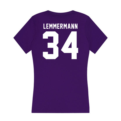 TCU - NCAA Football : Kyle Lemmermann - Women's V-Neck T-Shirt-1