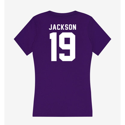 TCU - NCAA Football : Kylin Jackson - Women's V-Neck T-Shirt-1