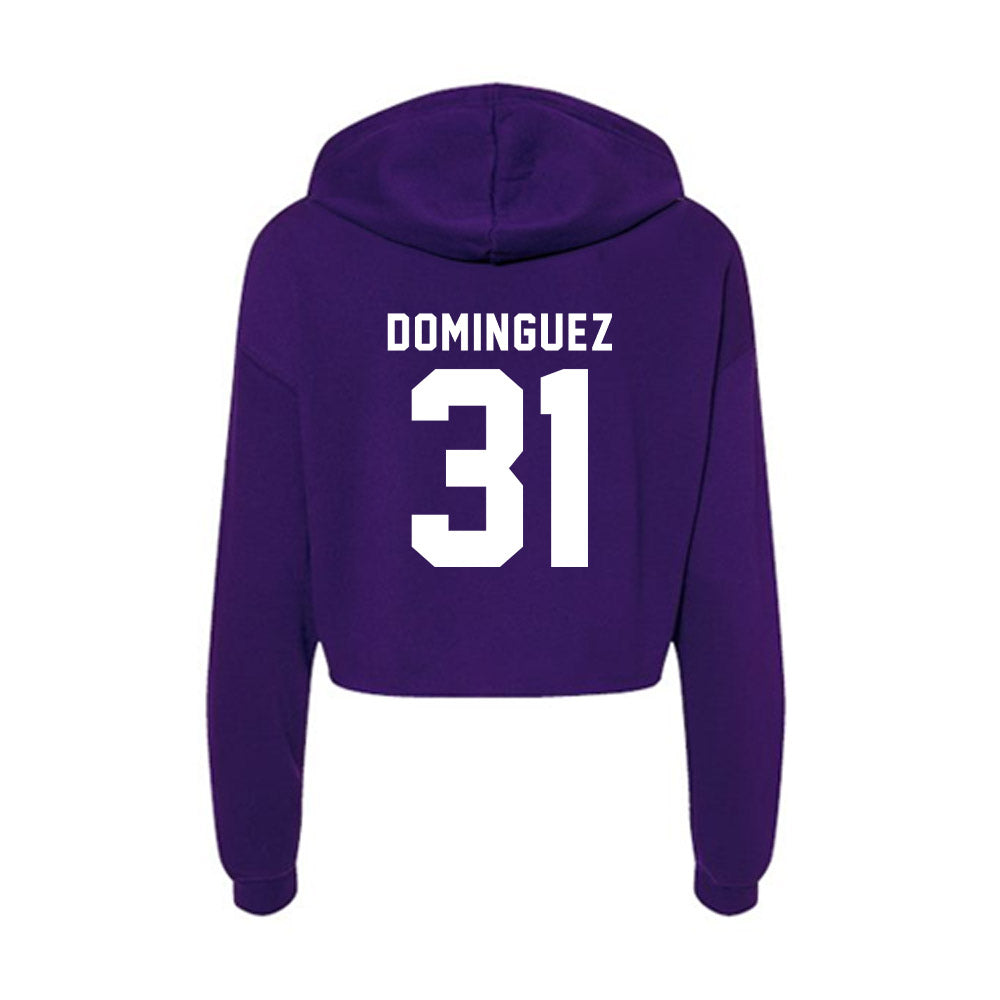 TCU - NCAA Football : Noriel Dominguez - Women's Crop Fleece Hoodie-1
