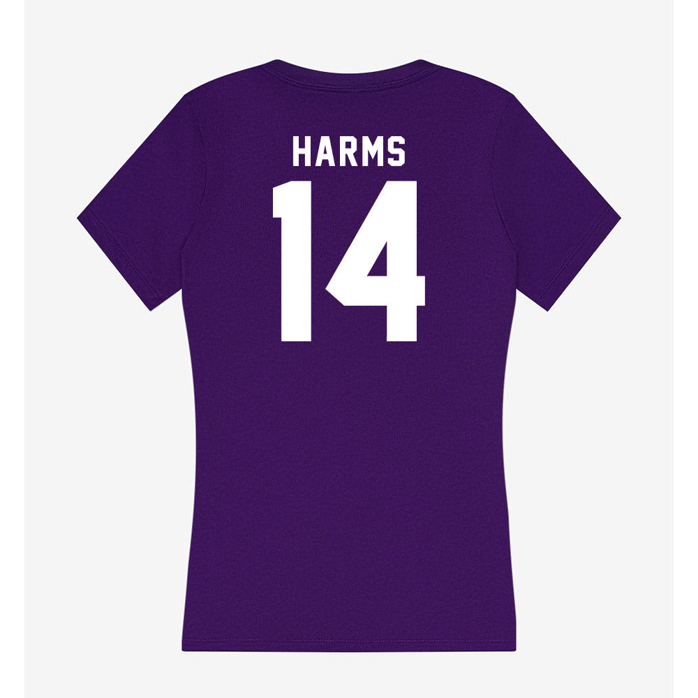 TCU - NCAA Women's Soccer : Hannah Harms - Women's V-Neck T-Shirt-1