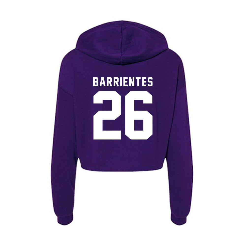 TCU - NCAA Baseball : Aiden Barrientes - Women's Crop Fleece Hoodie-1