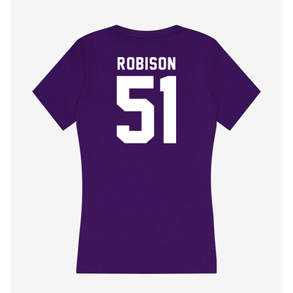 TCU - NCAA Football : Devan Robison - Women's V-Neck T-Shirt-1