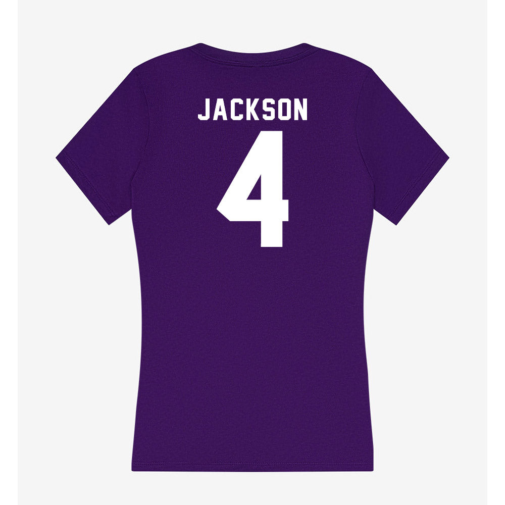 TCU - NCAA Football : Gil Jackson - Women's V-Neck T-Shirt-1