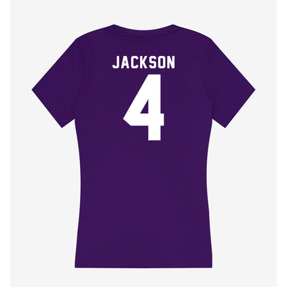 TCU - NCAA Football : Gil Jackson - Women's V-Neck T-Shirt-1