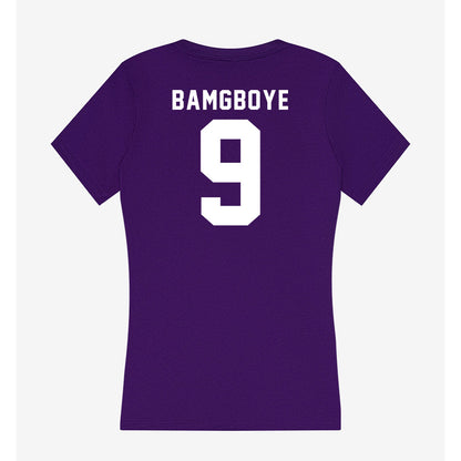 TCU - NCAA Men's Basketball : Luke Bamgboye - Women's V-Neck T-Shirt-1