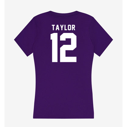 TCU - NCAA Women's Soccer : Madison Taylor - Women's V-Neck T-Shirt-1