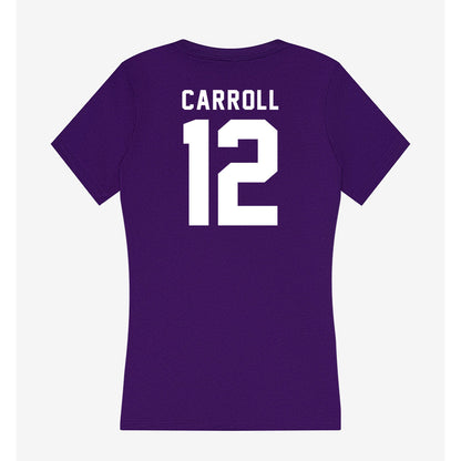 TCU - NCAA Football : Kalen Carroll - Women's V-Neck T-Shirt-1