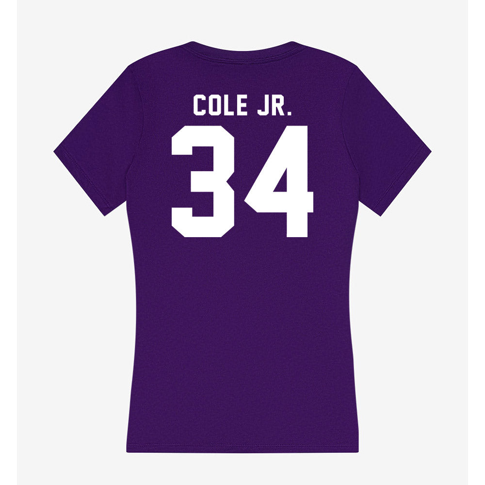 TCU - NCAA Football : Perry Cole Jr. - Women's V-Neck T-Shirt-1