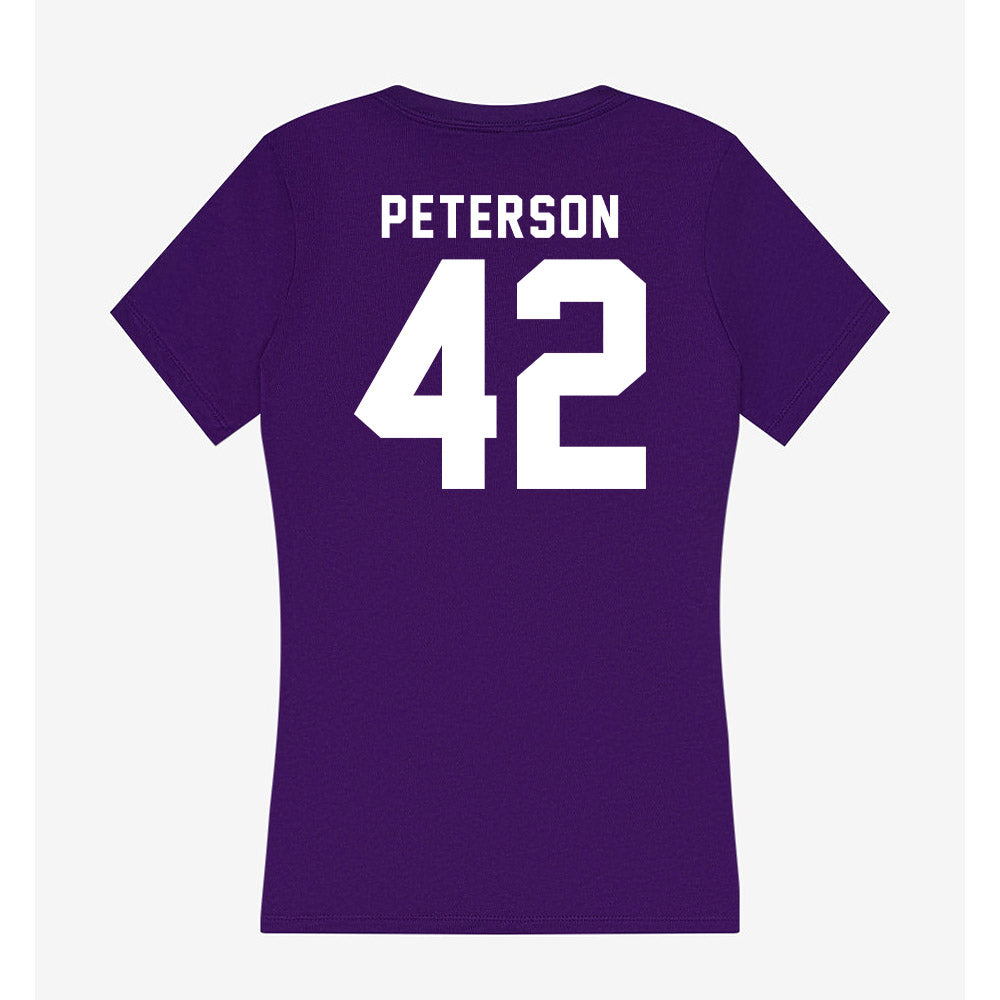 TCU - NCAA Football : Sebastian Peterson - Women's V-Neck T-Shirt-1